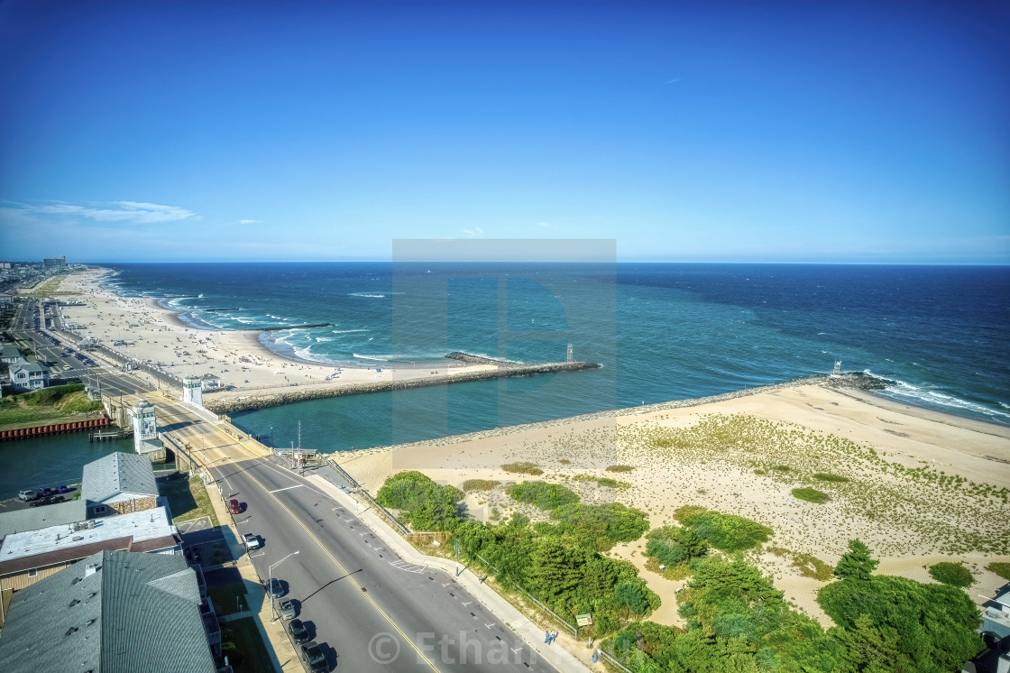 "Shark River Inlet a Draw Bridge" stock image