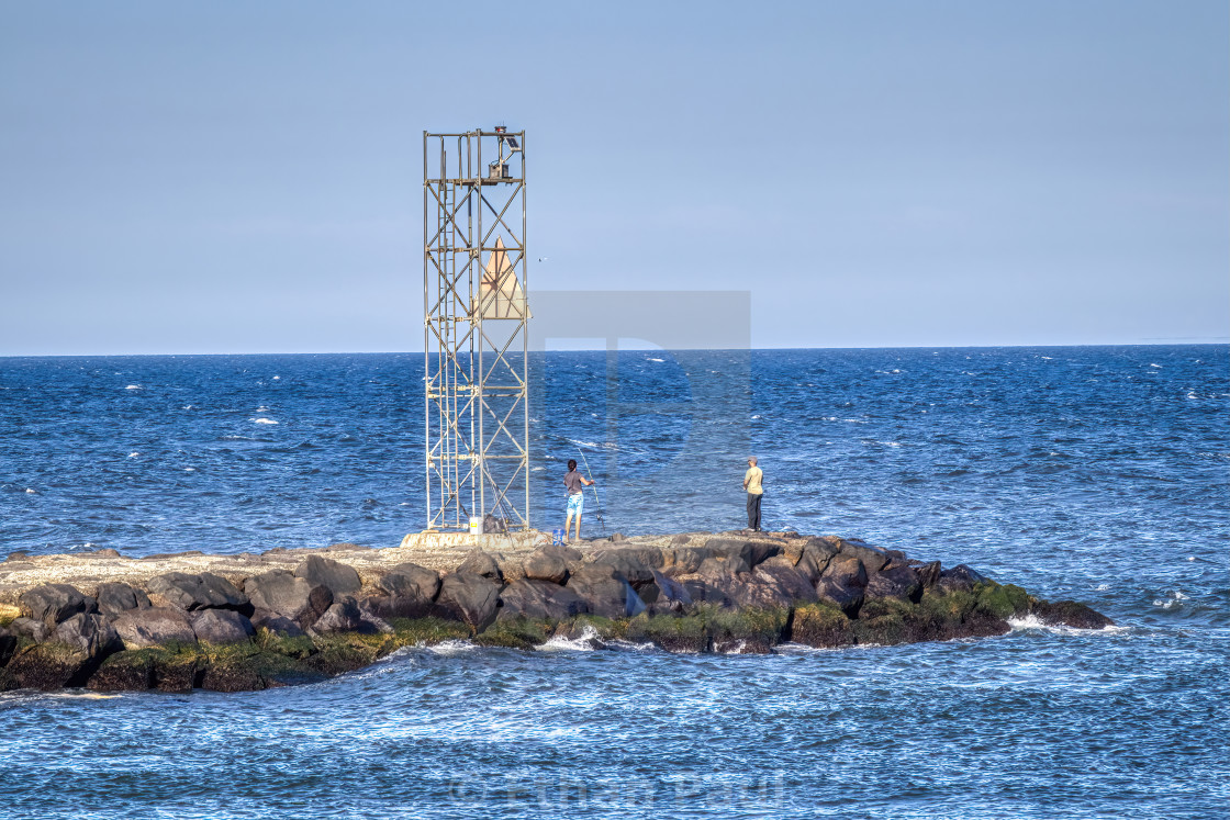 "Red Return Inlet Marker" stock image