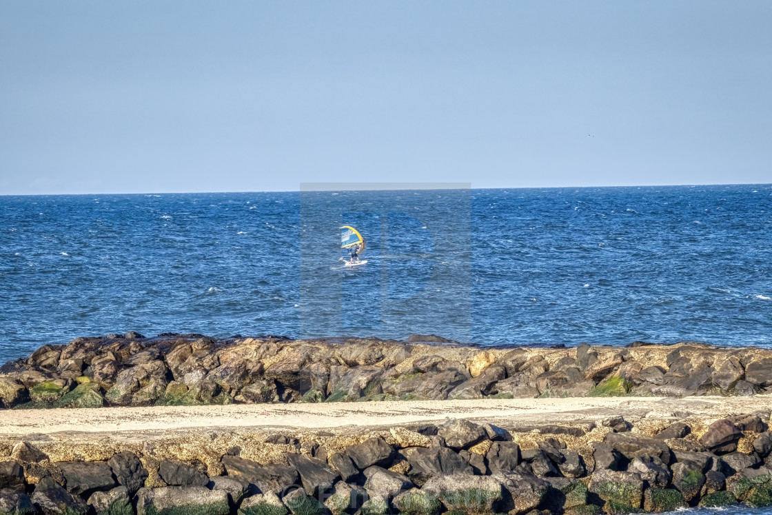 "Kite Surfer or Windsurfer?" stock image