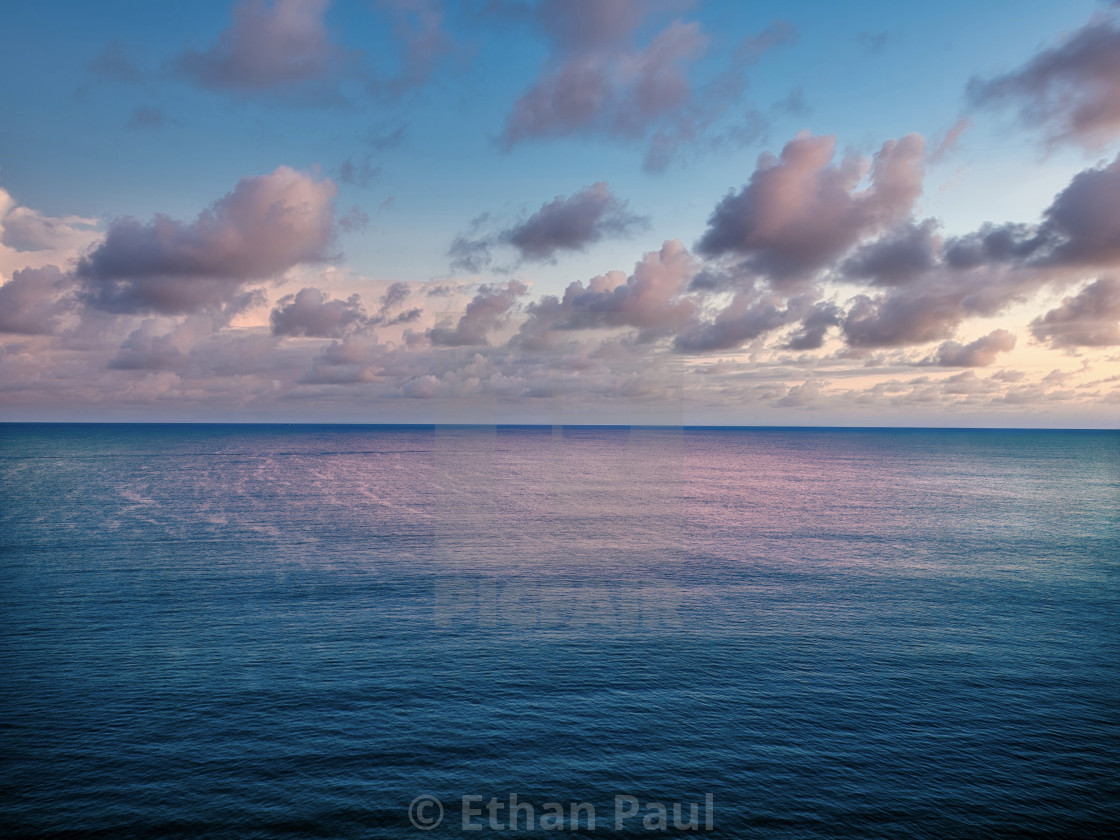 "A Fall Night On the Ocean" stock image