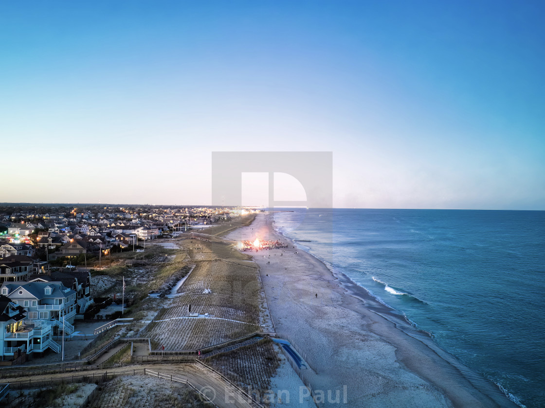 "Approaching the Bonfire" stock image