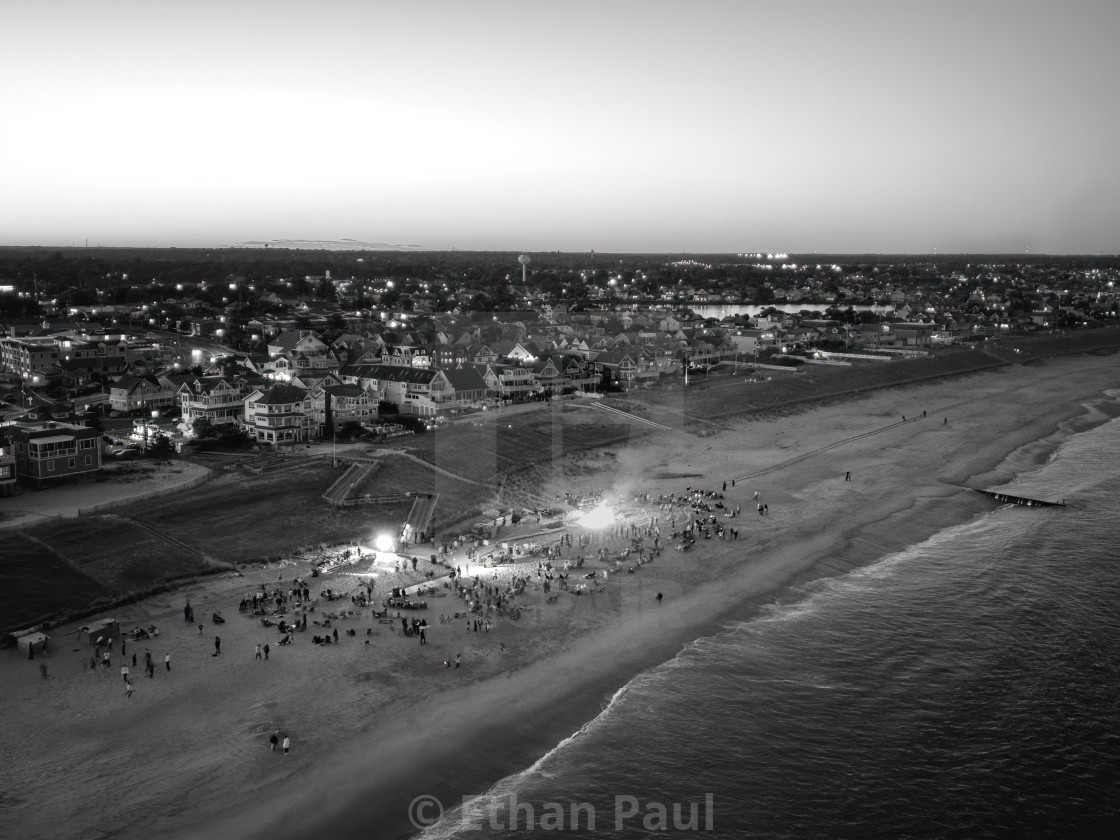 "Local Bonfire in Black and White 2" stock image