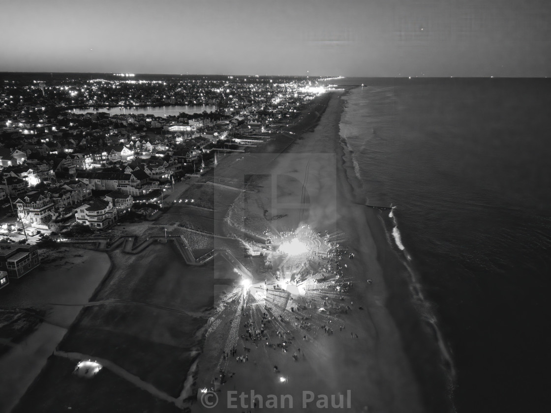 "Local Bonfire in Black and White 7" stock image