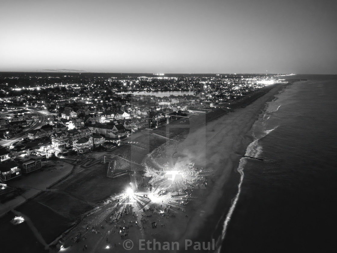 "Local Bonfire in Black and White 8" stock image