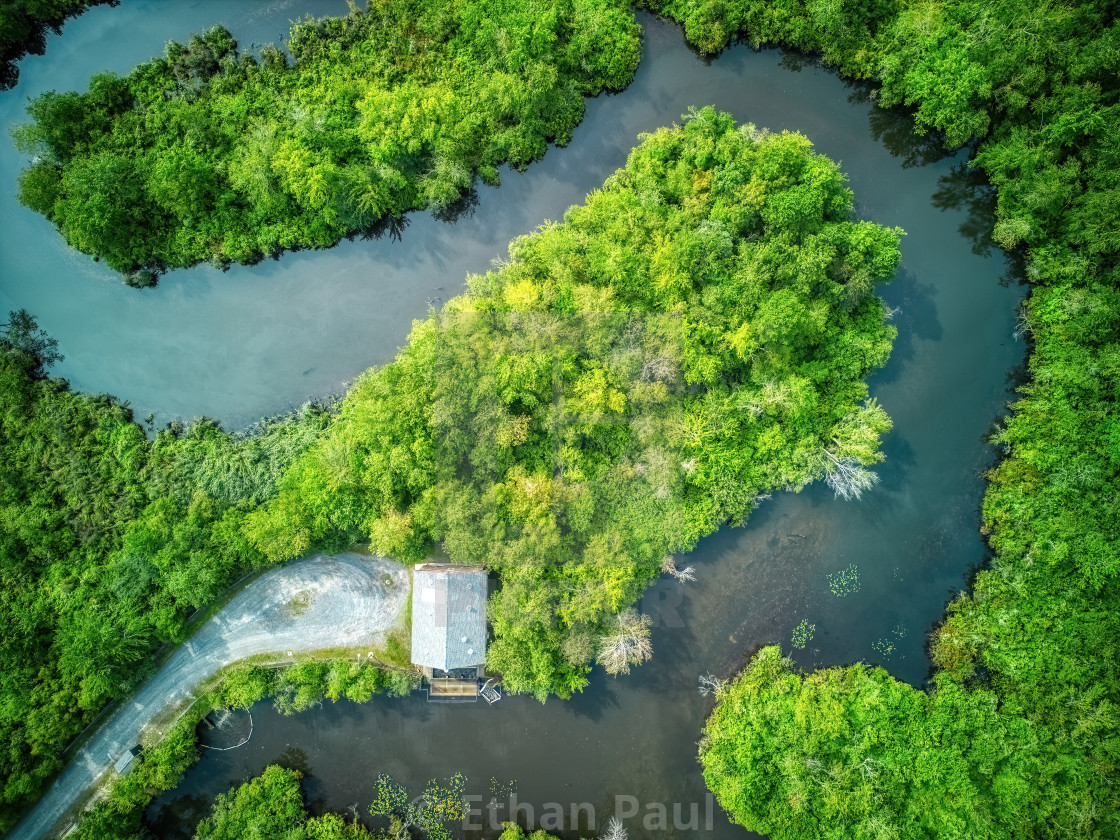 "Metedekonk River Bend Upriver" stock image