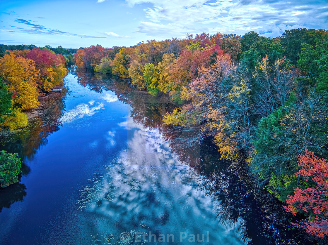 "Fall On the Pond" stock image