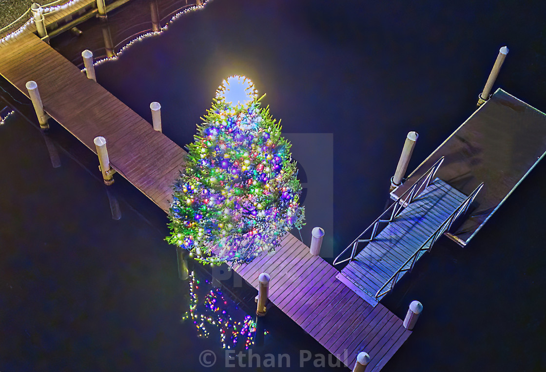 "Christmas Tree Dock" stock image