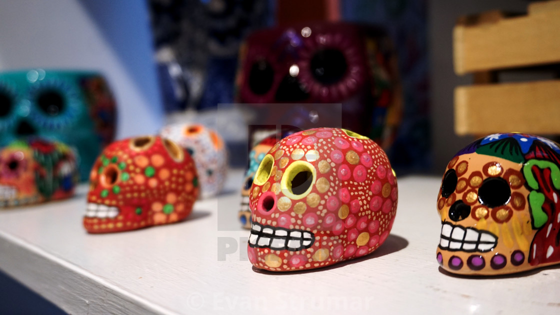 "Mexican Style Skulls" stock image