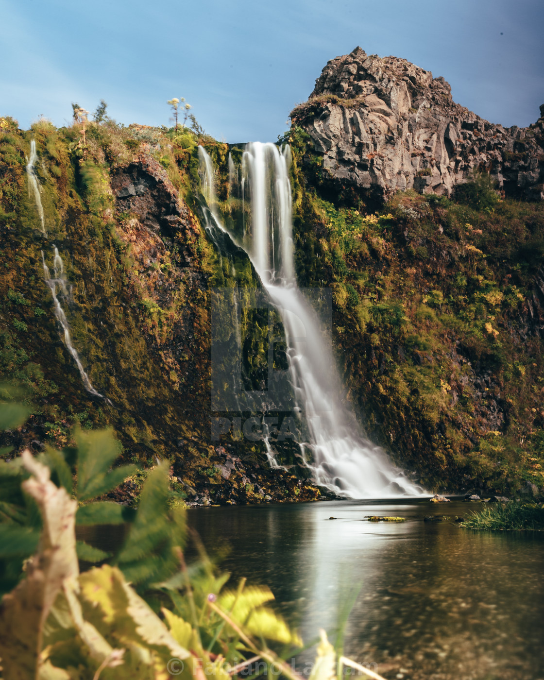 "Iceland waterfall" stock image