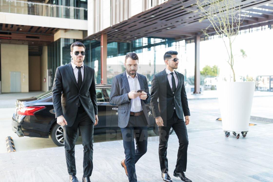 "Protection Officers Moving With Celebrity At Campus" by Foto Creativa - £3.80 "Protection Officers Moving With Celebrity At Campus" stock image