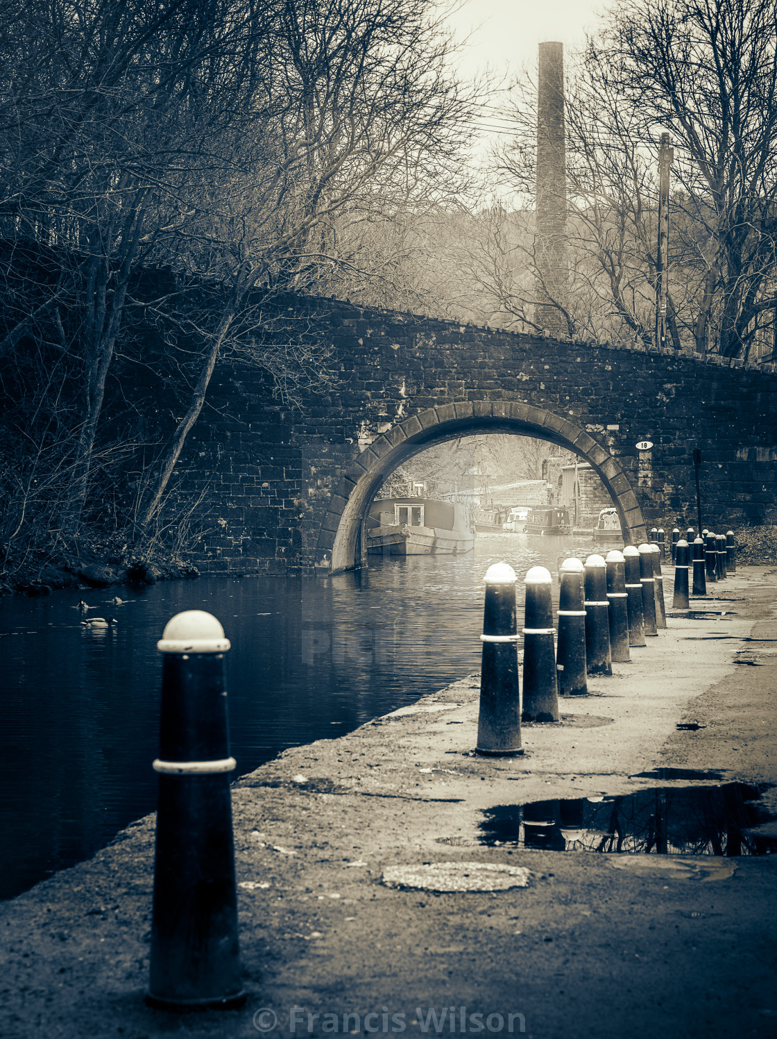 "A Hebden Hole" stock image