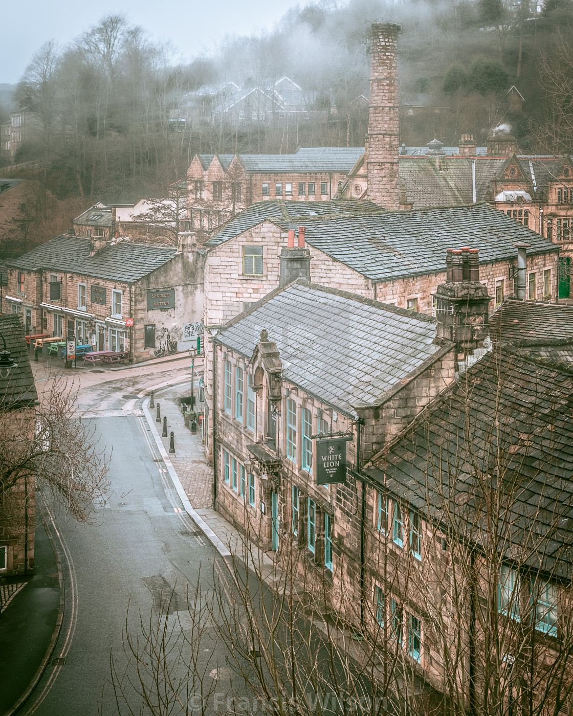 "Hazy Hebden" stock image