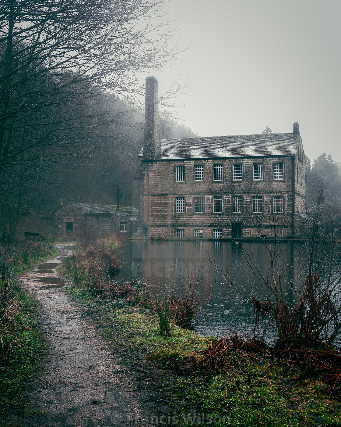 "A Gibson Mill Morning" stock image