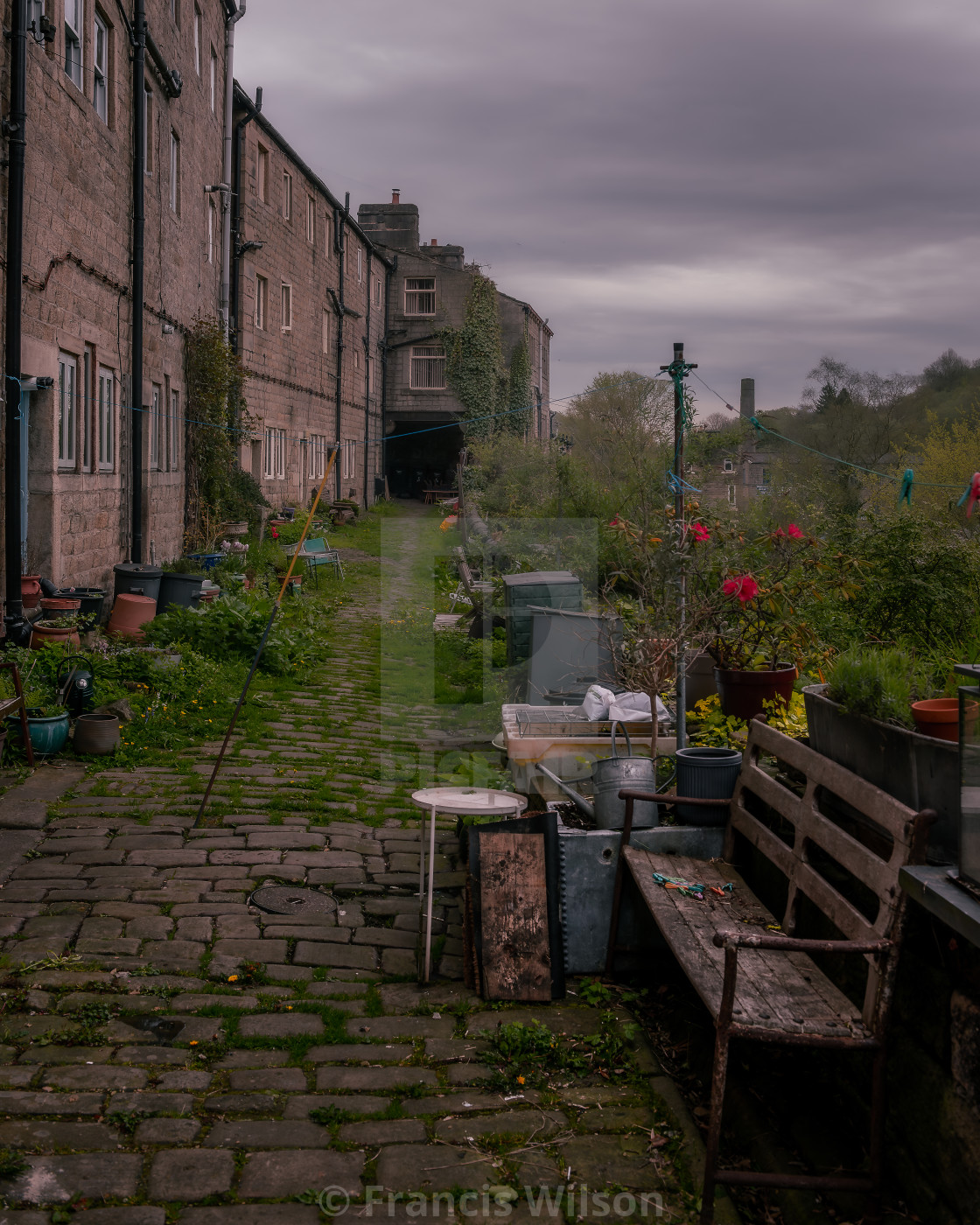 "Higgledy-Piggledy Hebden" stock image