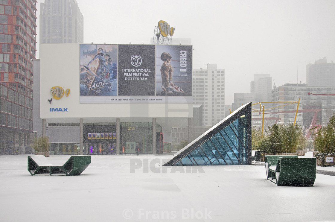 "Cinema in a snowstorm" by Frans Blok - $15.41 "Cinema in a snowstorm" stock image