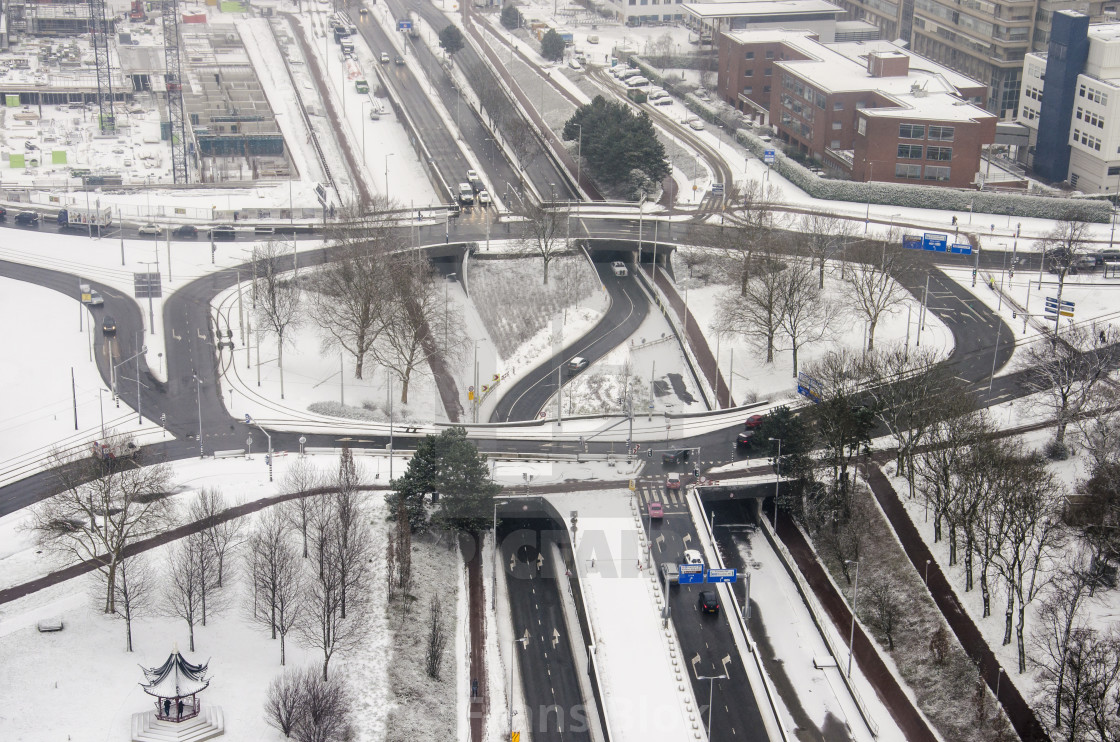"Traffic junction in winter" by Frans Blok - $15.41 "Traffic junction in winter" stock image