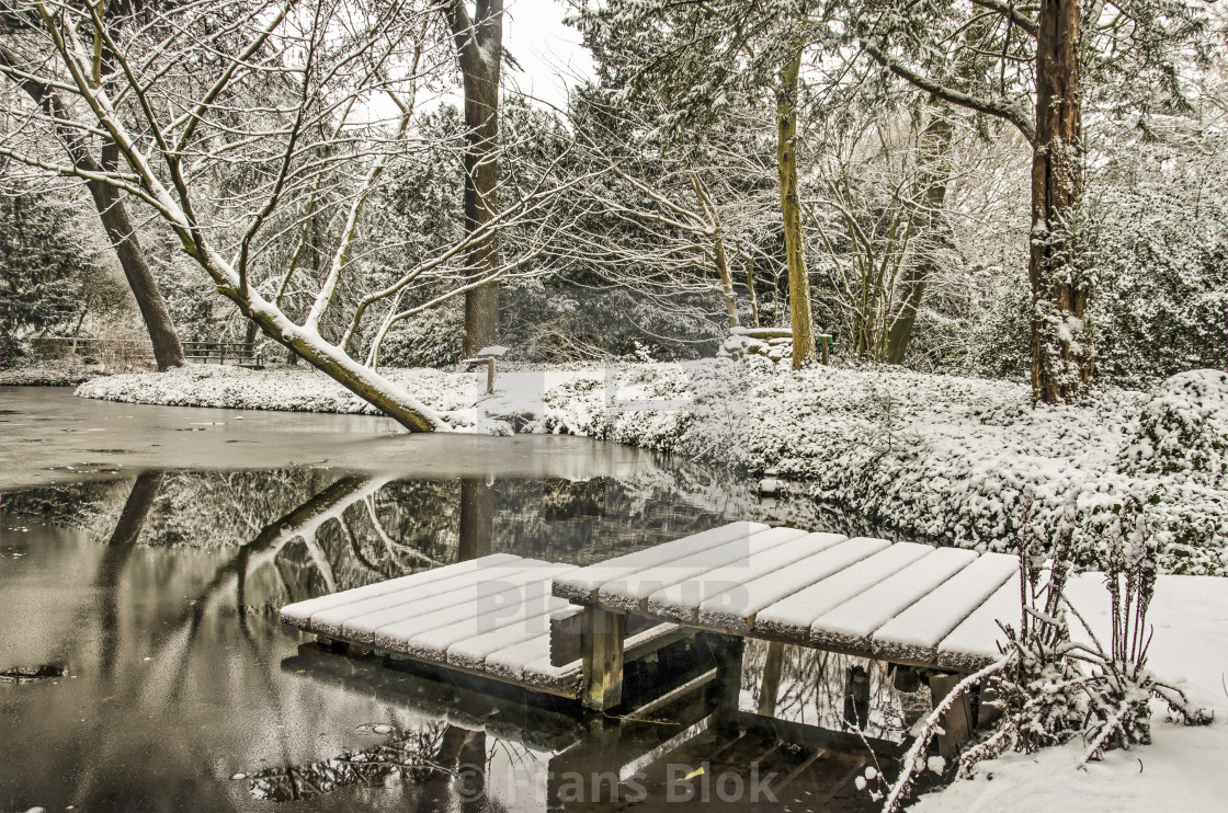 "Schoonoord Park in winter" by Frans Blok - $15.41 "Schoonoord Park in winter" stock image