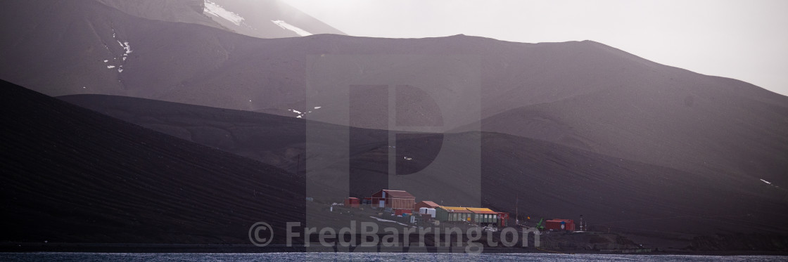 "Spanish base on Foster Bay" stock image