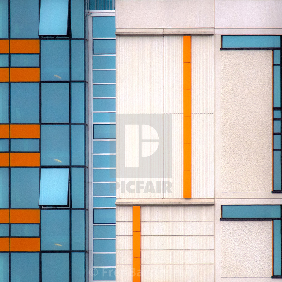 "Shapes and Lines in Housing Complex" stock image