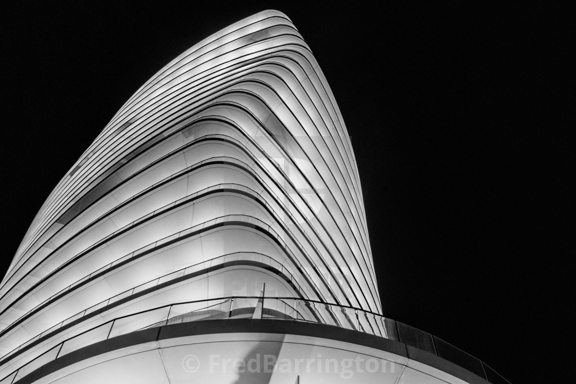 "Lombard Wharf at Night" stock image