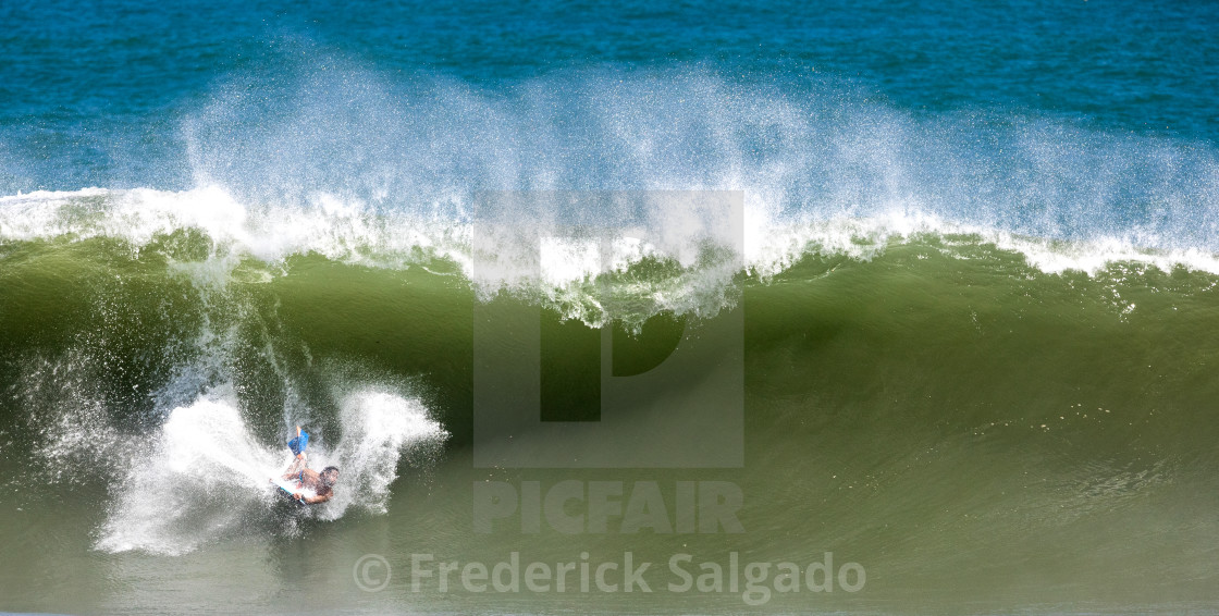 "Surfing in Puerto Rico" stock image