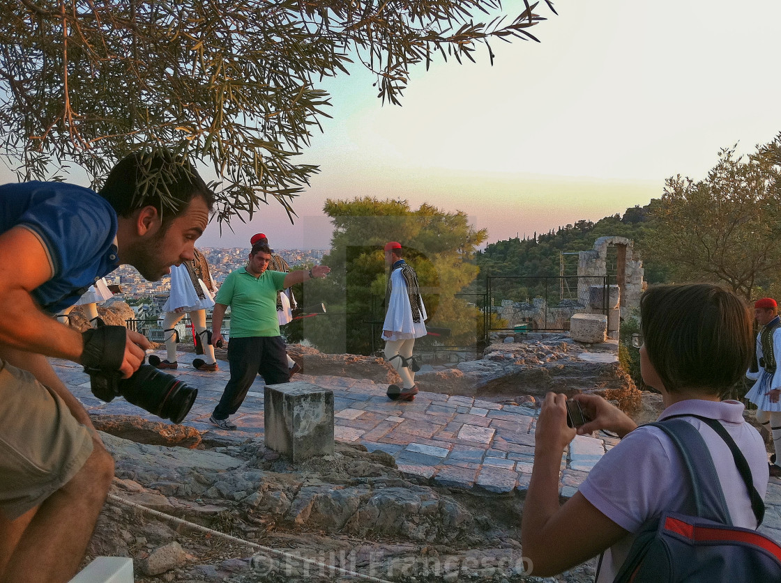 "Closing Time at the Acropolis" stock image