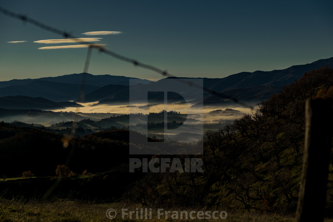 "Fog monte Giovi II" stock image