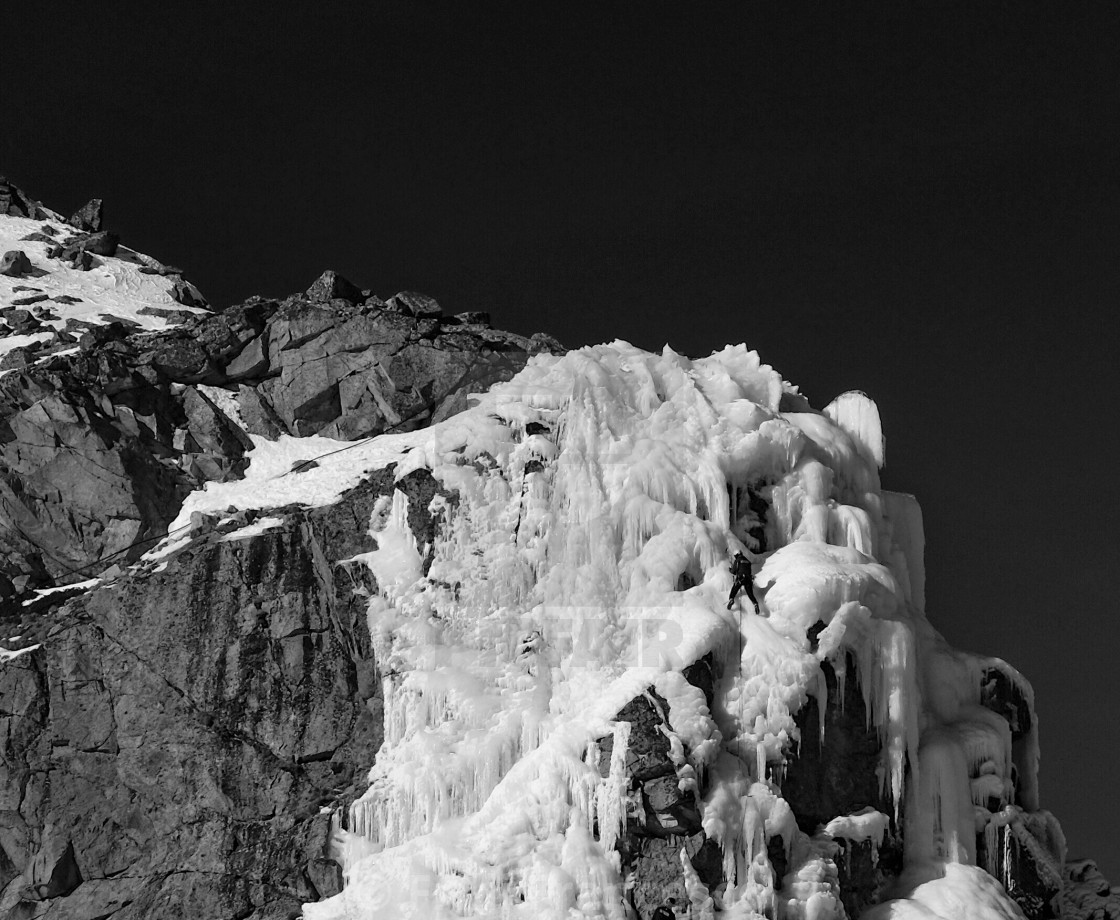 "Glacier climber III" stock image