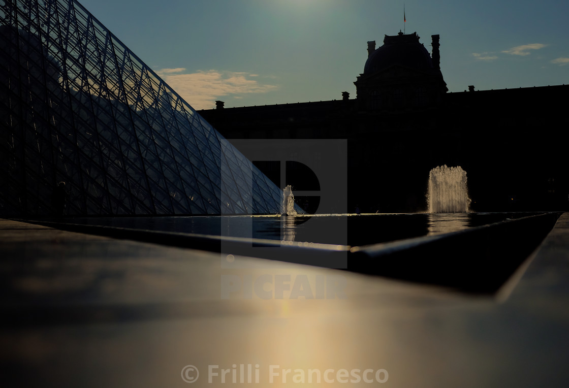 "Louvre Pyramid" stock image