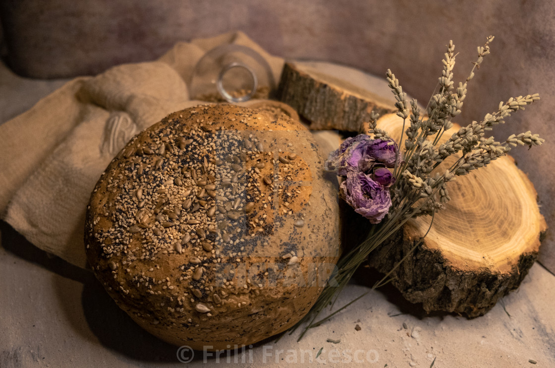 "Homemade bread" stock image