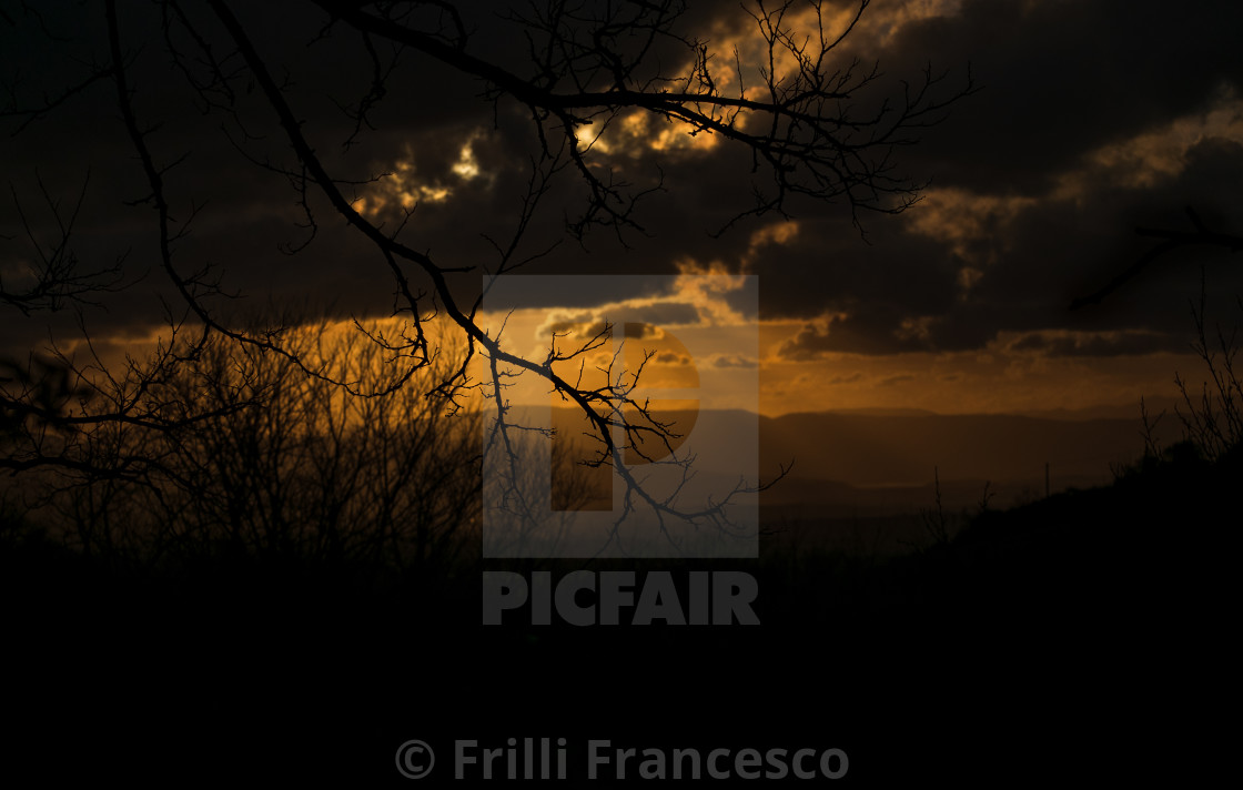 "Golden Sunset I" stock image