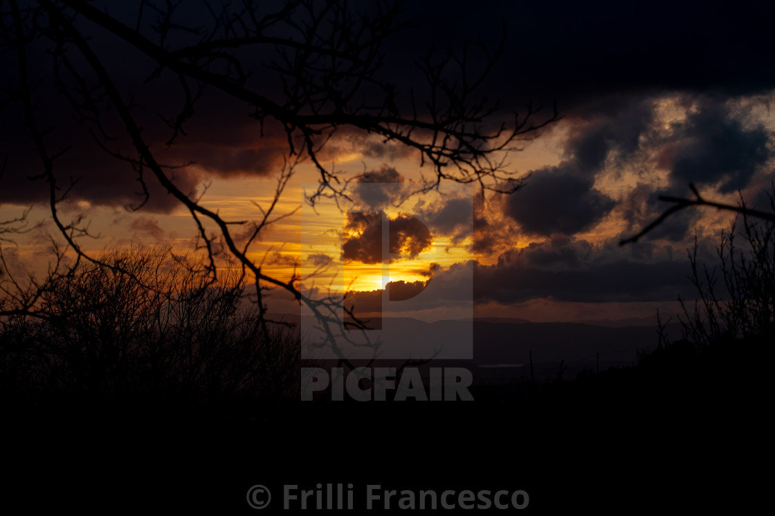 "Golden Sunset III" stock image