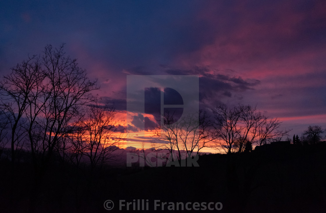 "Color of sunset I" stock image