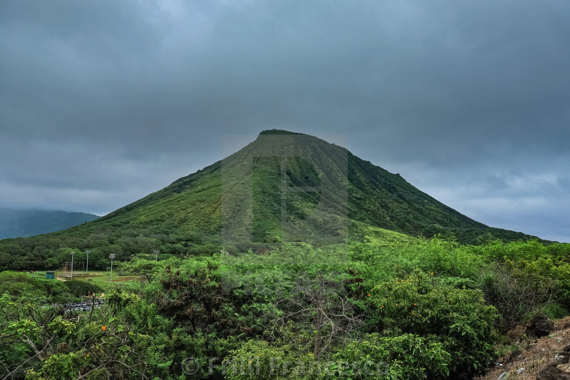 "Hawaiian hill" stock image