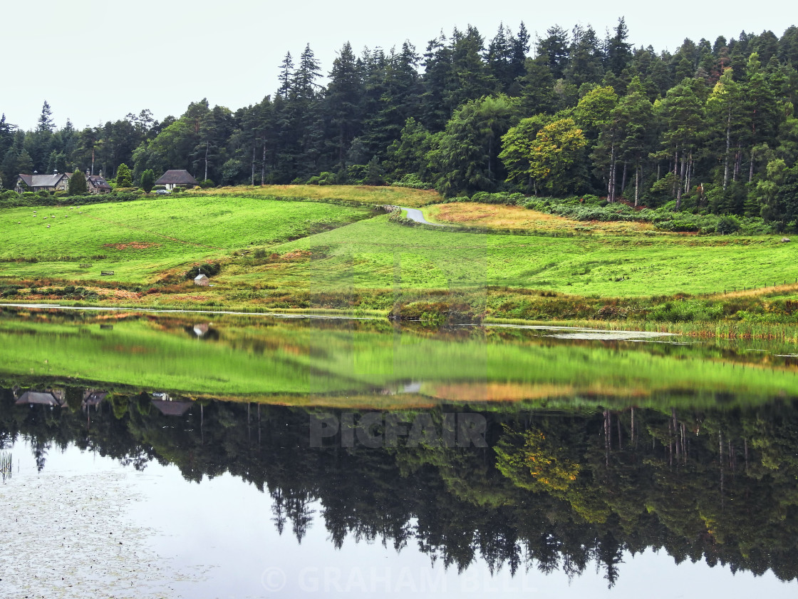 "CRAGSIDE REFLECTIONS" stock image