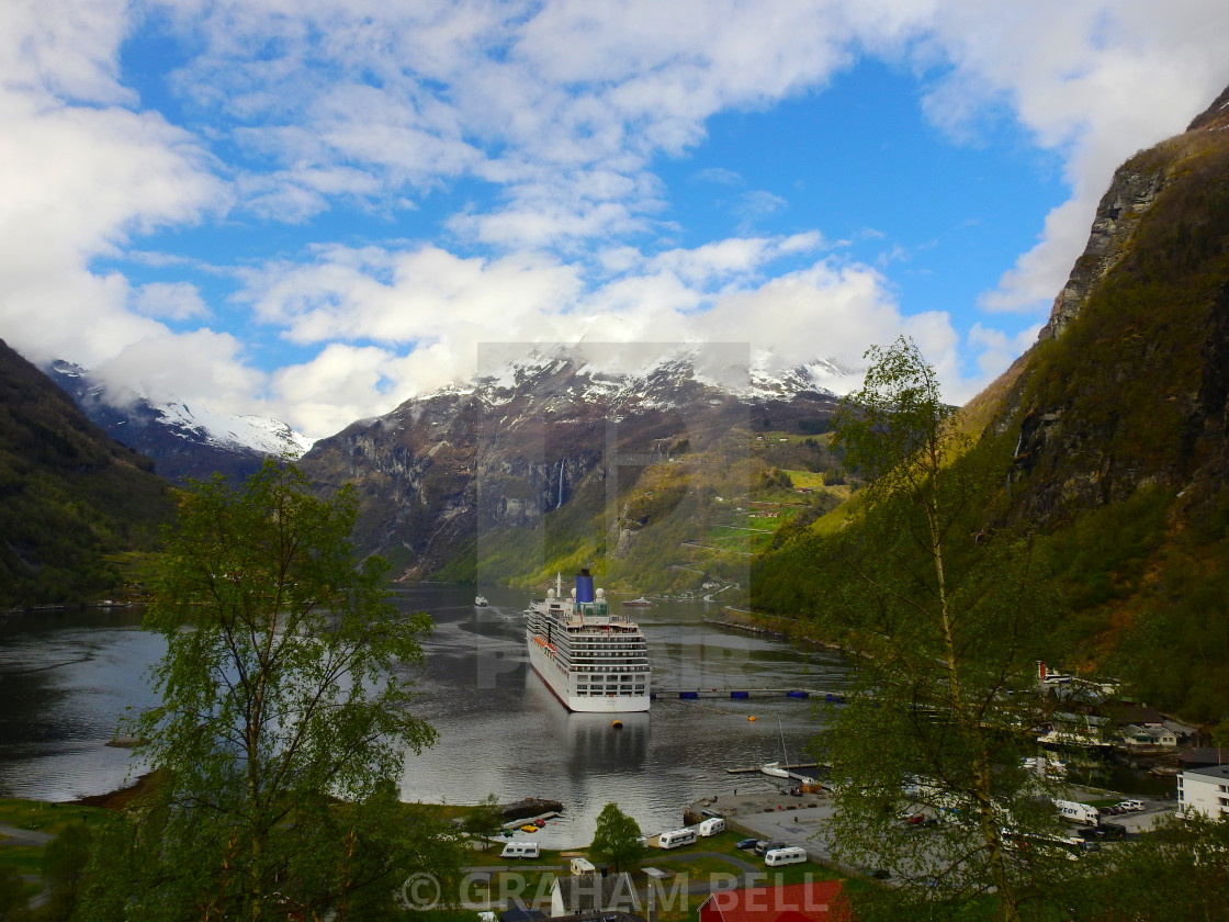 "GEIRANGER, NORWAY" stock image