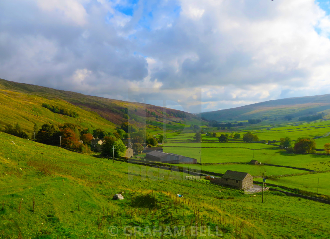 "HALTON GILL, YORKSHIRE DALES" stock image