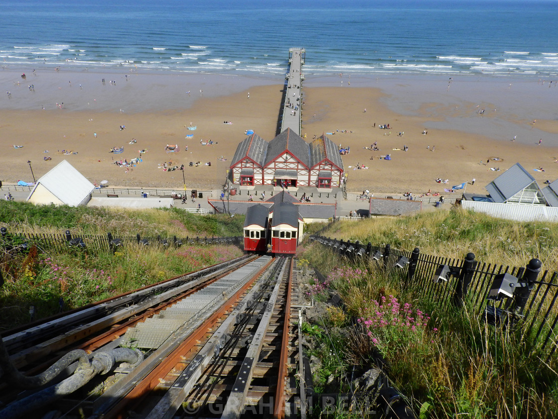 "SALTBURN PIER" stock image