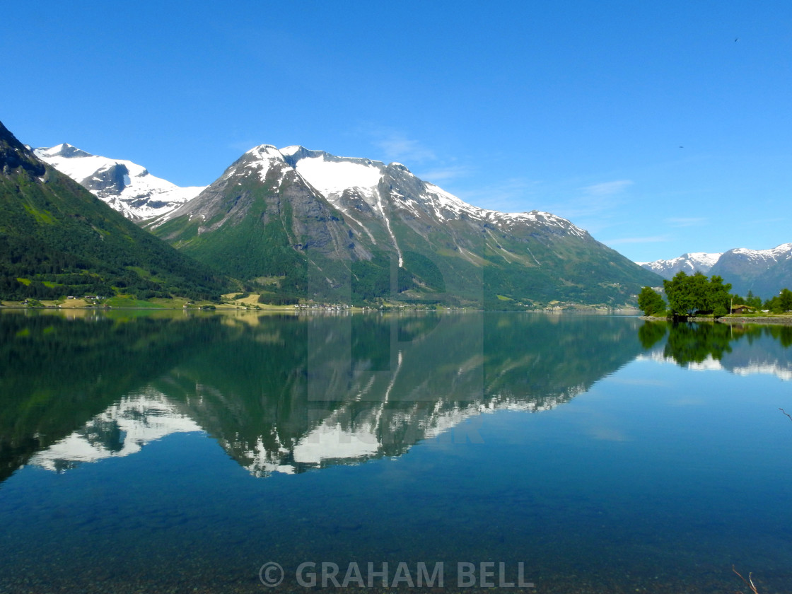 "STRYNEVATNET LAKE NORWAY" stock image