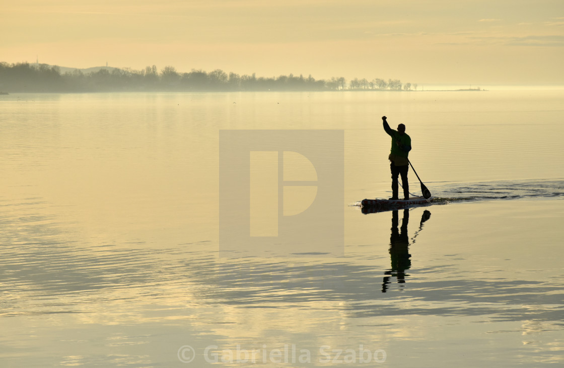 "winter at the Lake Balaton" stock image