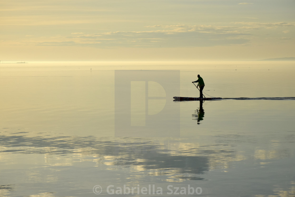 "at the winter Lake Balaton" stock image