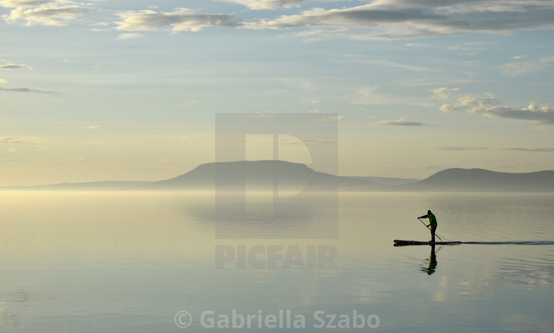 "at the winter Lake Balaton" stock image