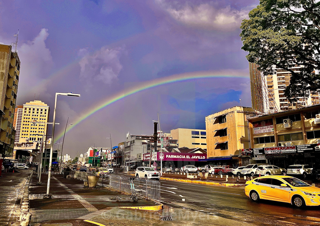 "The Bridge Into 2023, Panama City, Afternoon December 31st, 2022" stock image