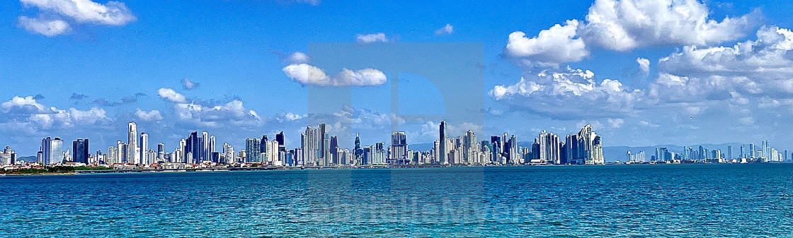 "Panama City Glimmers Ahead" stock image