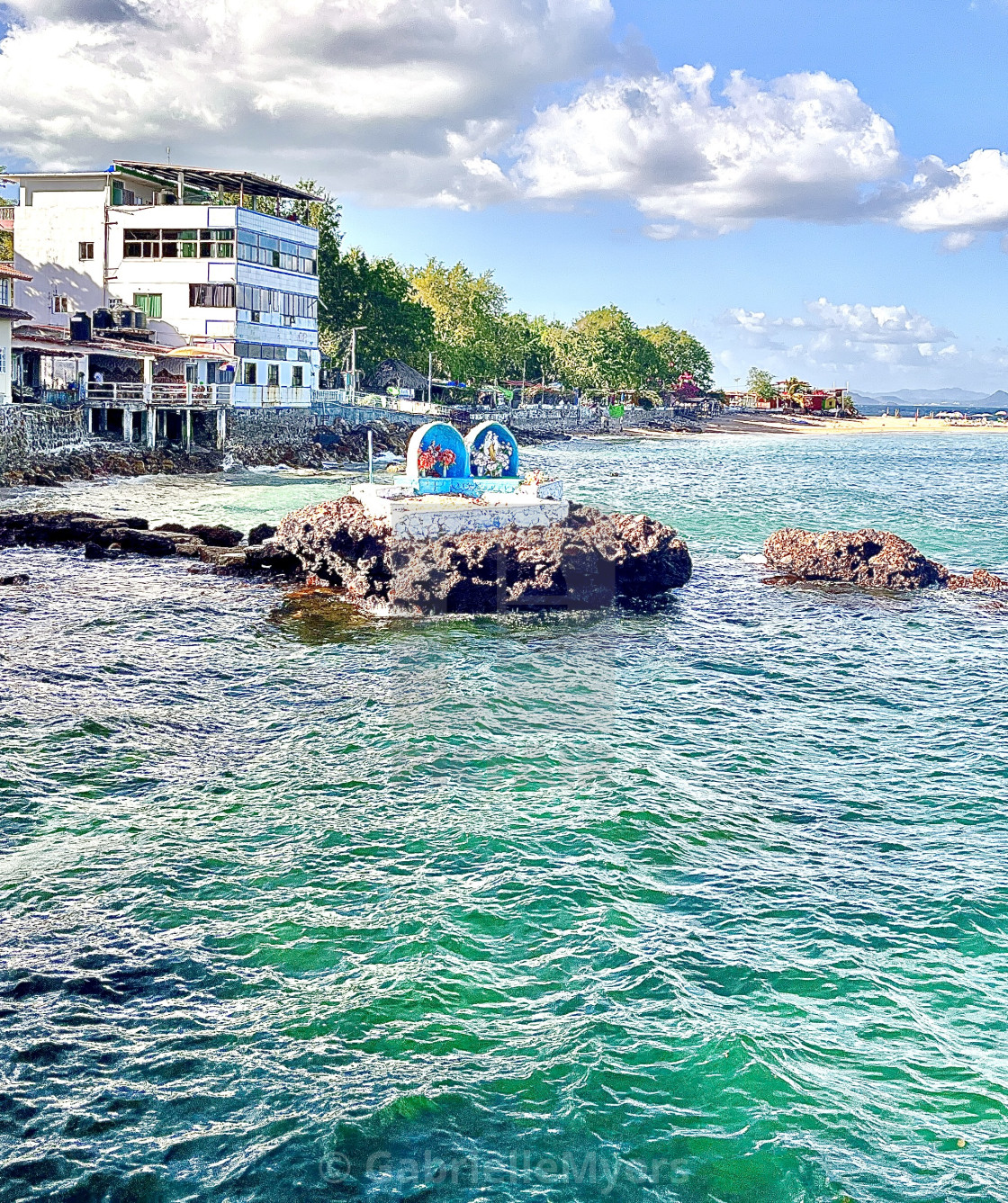 "Blessed Sea, Blessed Island: Isla Taboga, 2023" stock image