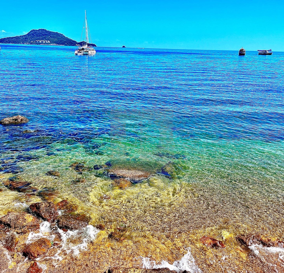 "Taboga Island's Pacific View, 2023" stock image