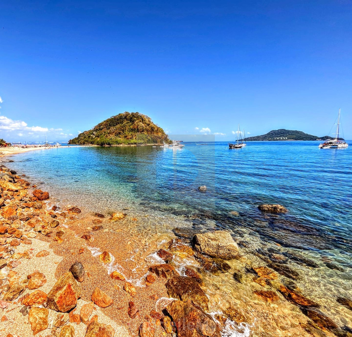 "Taboga Island Bay, Side View, 2023" stock image