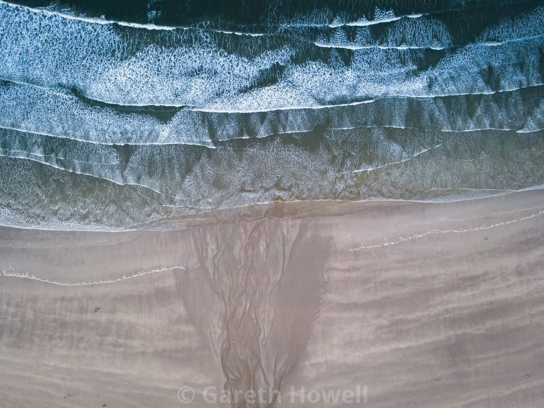 "Where fresh meets Salt, Enniscrone" stock image