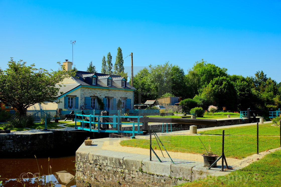 "Canal d'ille et Rance" stock image