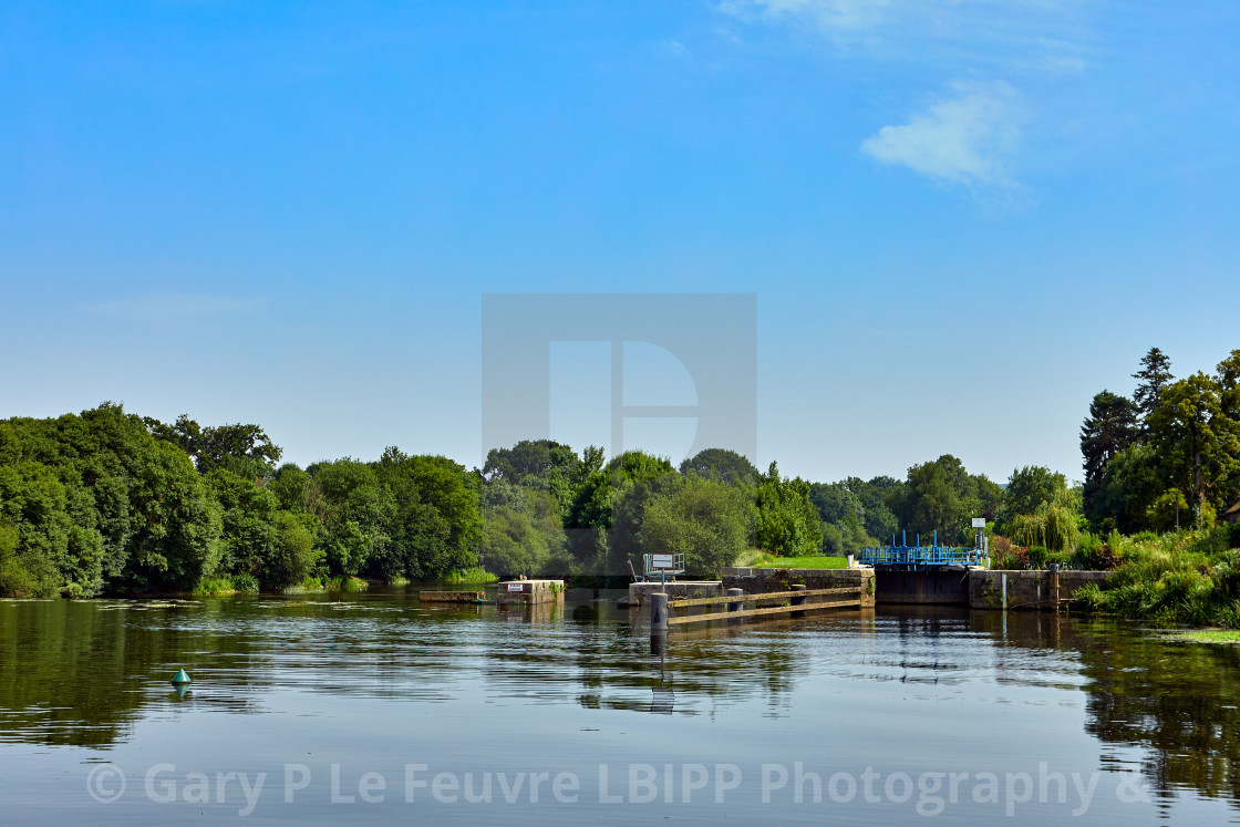 "La Vilaine Lock" stock image